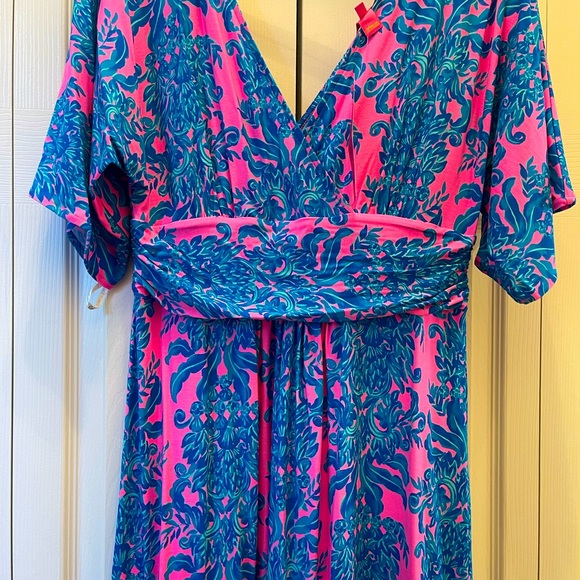 Lilly Pulitzer Parigi Maxi Dress in Prosecco Pink size L - Picture 4 of 8